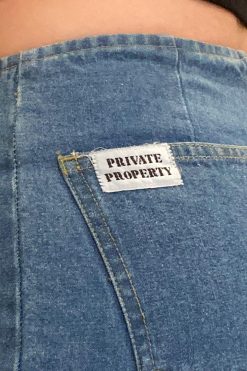 Echo Club House Private Property Deadstock Denim Shorts Clothes