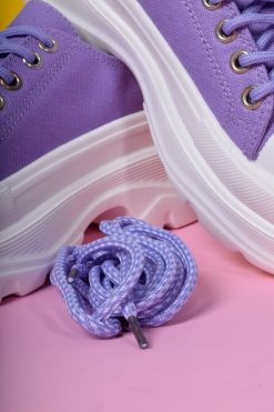 Echo Club House Shoes Down Low Platform Sneakers - Violet
