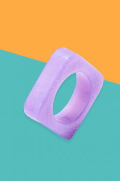 Echo Club House Accessories Square Up Glitter Ring