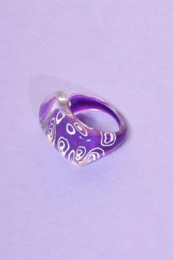 Echo Club House 90s Deadstock Clear Raver Ring