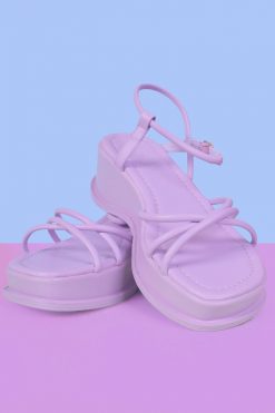 Echo Club House Shoes B*witched 90's Strappy Platform Sandal - Lilac