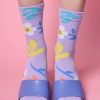 Echo Club House Accessories Underwater Garden Socks - Lavender