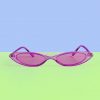 Echo Club House 90s Super Slim Cat Eye Sunglasses - Purrrrple