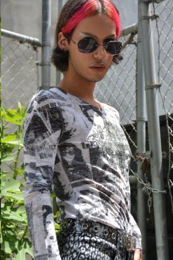 Echo Club House Clothes Where My Girls At? Y2K Deadstock Newspaper Burnout Top