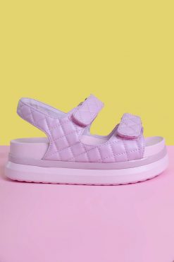 Echo Club House Facts Of Life Platform Velcro Sandal - Lilac