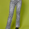 Echo Club House Clothes Deadstock Kayla B/W Reptile Print Flare Pants