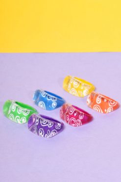 Echo Club House 90s Deadstock Clear Raver Ring