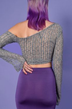 Echo Club House Leora Ripped Up Asymmetrical Knit Top Clothes