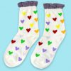 Echo Club House Follow Your Heart Ruffle Socks Accessories