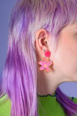Echo Club House Shrinky Dinks Scribble Earrings
