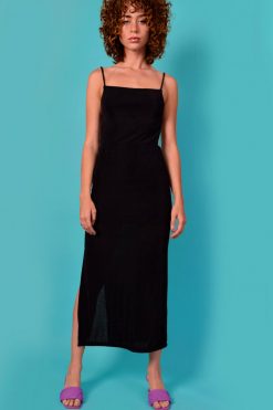 Echo Club House Voyager Tie Back Slinky Dress Clothes