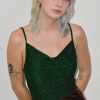 Echo Club House Clothes Dark Net Shimmer Bodysuit - Hunter Green 2 Echo Club House Clothes Dark Net Shimmer Bodysuit - Hunter Green