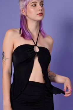 Echo Club House Jemma Open Front Asymmetrical Top