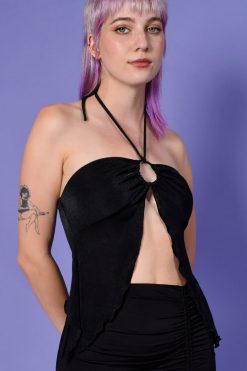 Echo Club House Jemma Open Front Asymmetrical Top