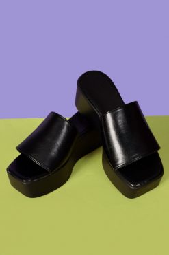 Echo Club House Shoes Atomic Square Toe Platform Sandal