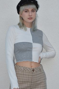 Echo Club House Gigabyte Color Block Reverse Stitch Top