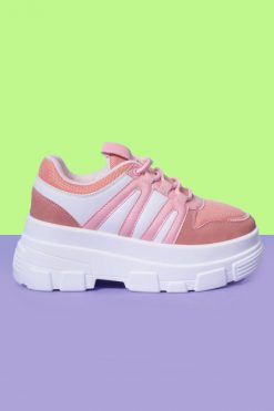 Echo Club House Shoes Missing In Action Platform Sneakers - Strawberry