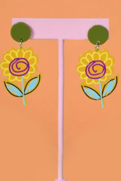 Echo Club House Shrinky Dinks Scribble Earrings