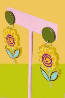 Echo Club House Shrinky Dinks Scribble Earrings