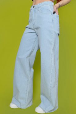 Echo Club House Zazie Ultra Wide Denim - Light Wash Clothes