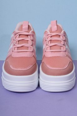 Echo Club House Shoes Missing In Action Platform Sneakers - Strawberry