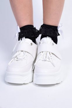 Echo Club House Accessories Take A Bow Ruffle Socks