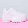 Echo Club House Shoes Tall Order Platform Sneakers - White