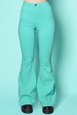 Echo Club House Ziggy Extra Wide Flare Pants - Jade