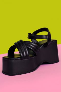 Echo Club House Double Or Nothing Perf Platform - Black Shoes