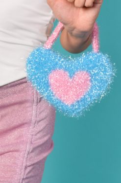 Echo Club House Accessories Deadstock Super Mini Tinsel Heart Bag