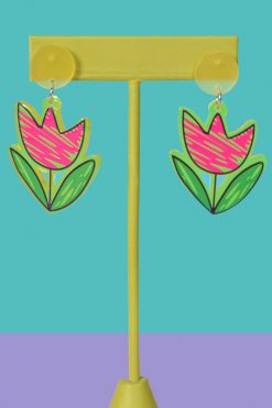 Echo Club House Shrinky Dinks Scribble Earrings