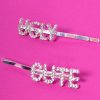 Echo Club House My Good Side Rhinestone Clip Set