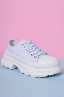 Echo Club House Down Low Platform Sneakers - White Shoes