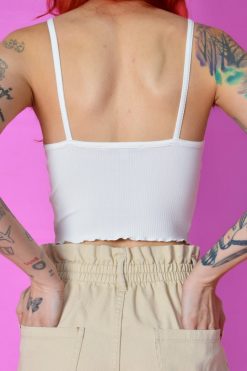 Echo Club House Save Me Ribbed Henley Tank