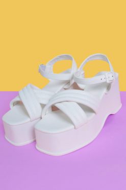 Echo Club House Double Or Nothing Perf Platform - White Shoes