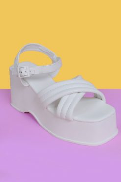 Echo Club House Double Or Nothing Perf Platform - White Shoes