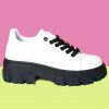 Echo Club House Shoes Virgo Rising White Platform Sneaker
