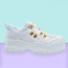 Echo Club House Shoes Winner Takes All Chunky Platform Sneaker - White
