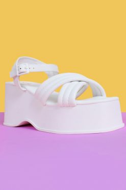 Echo Club House Double Or Nothing Perf Platform - White Shoes