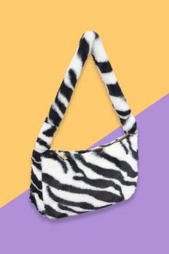 Echo Club House Show Ur Stripes Furry Mini Bag - Zebra
